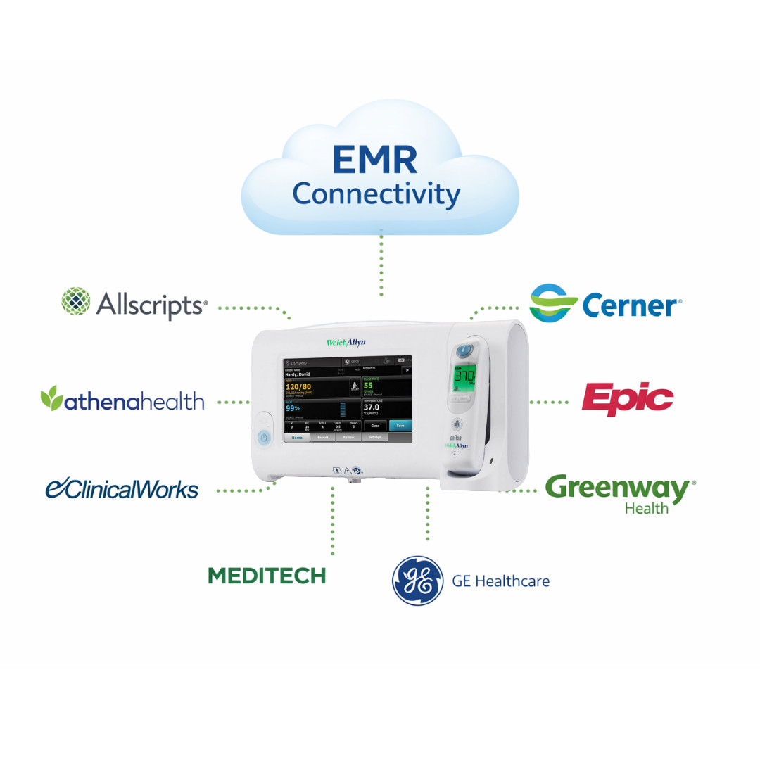 Welch Allyn Connex Spot 73WE Vital Signs Monitor - NIBP, SpO2 and Temperature