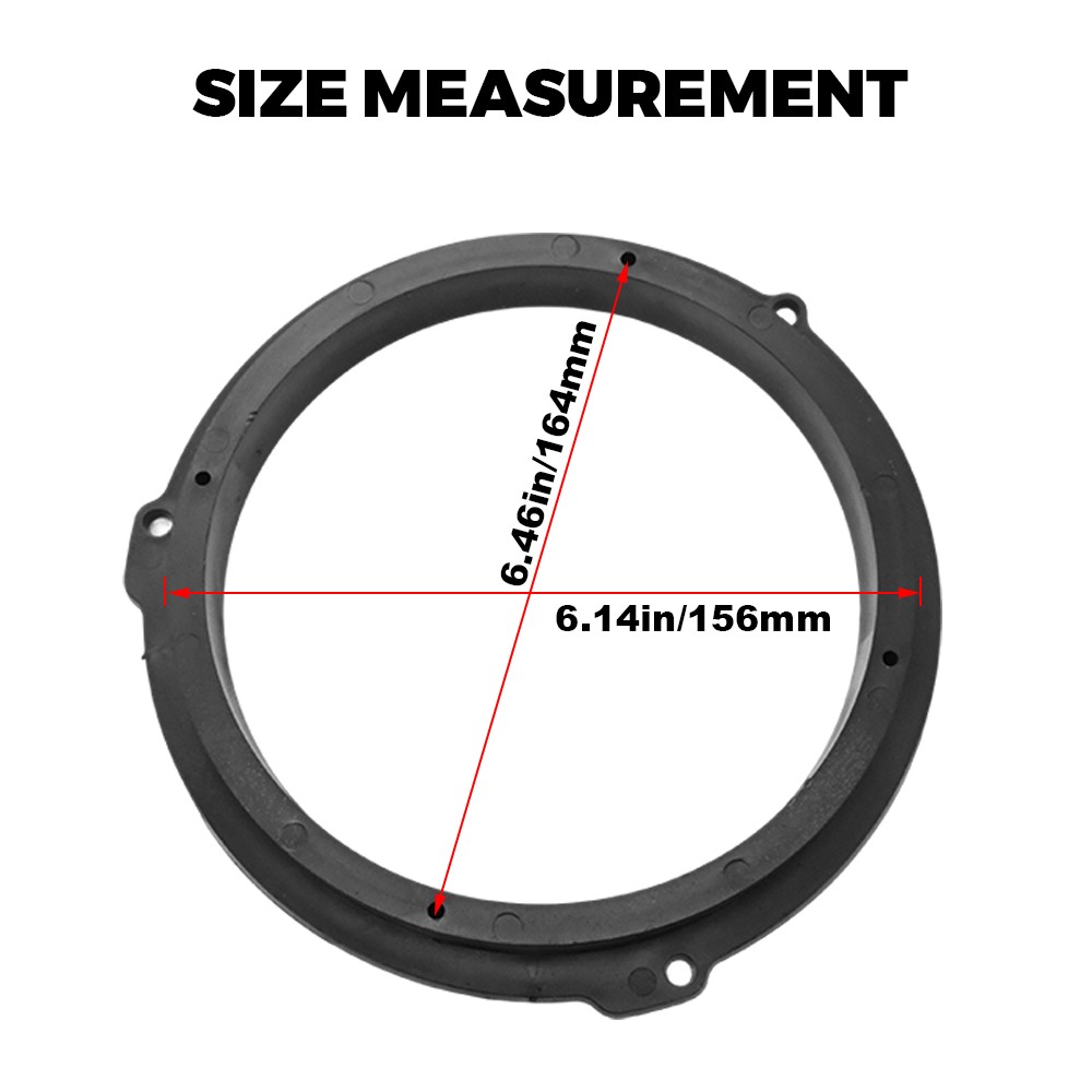 4Pcs 6.5" For Ford Speaker Adapters Bracket Harness Install Front Rear Door Kit