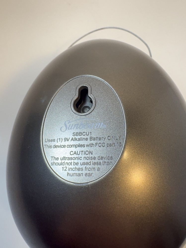 Sunbeam SBBCU1 Sonic Egg Ultrasonic Bark Control Device