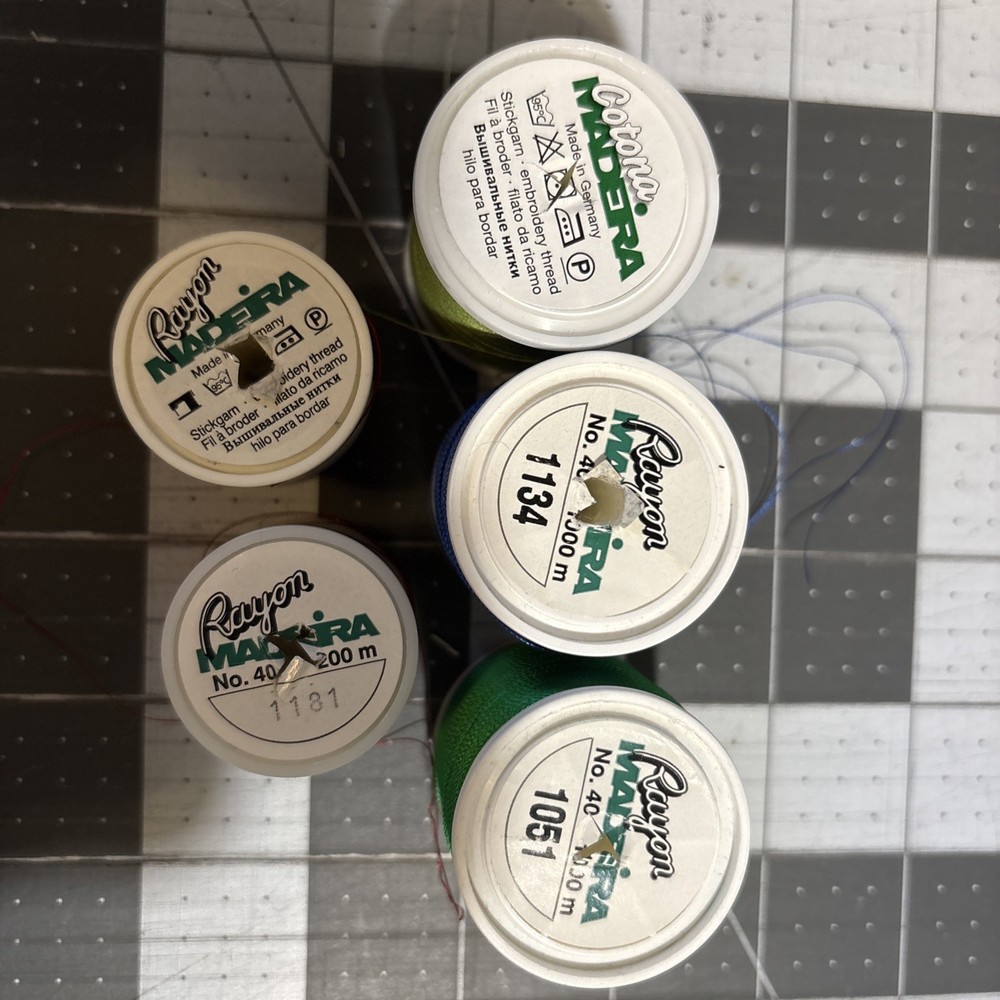 Madera Machine Embroidery Thread 5 Spools