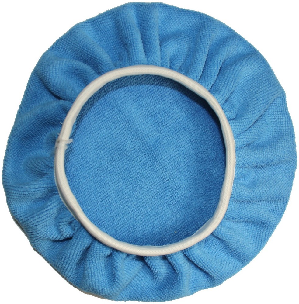 9" Microfiber Orbital Bonnet Elastic Fit Blue HT15MF