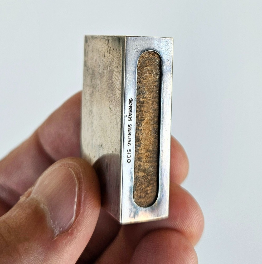 Antique Gorham 925 Sterling Silver Match Holder