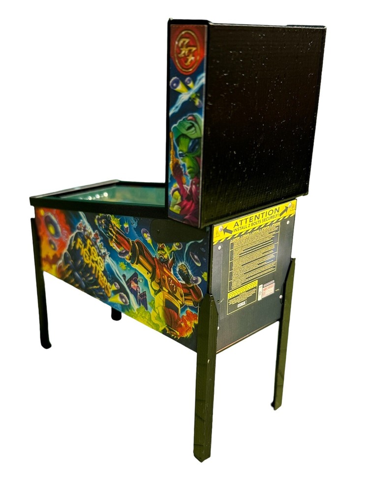 Miniature Replica "Foo Fighters” Pinball Machine Scale Model, Keepsake, Trophy