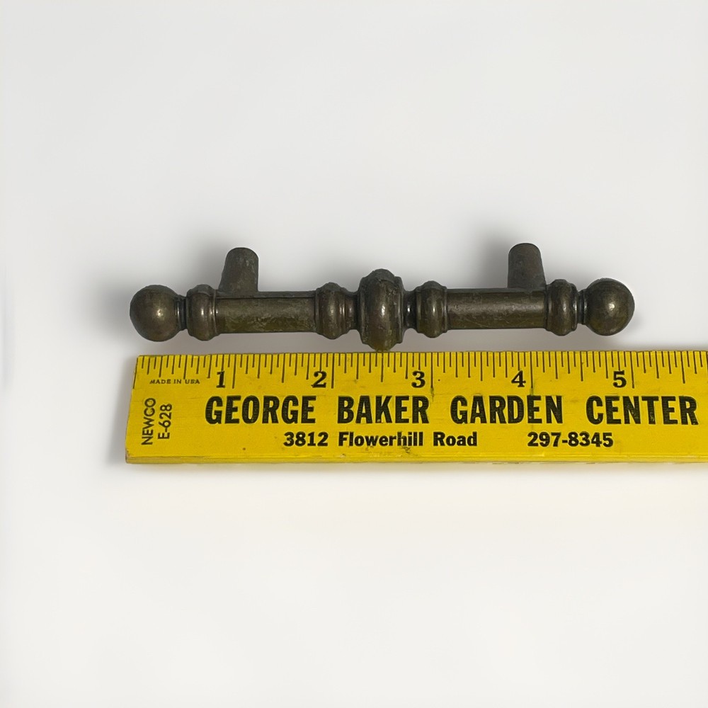 Amerock Vintage Cabinet Handle Drawer Pull Burnished Solid Brass 742-1