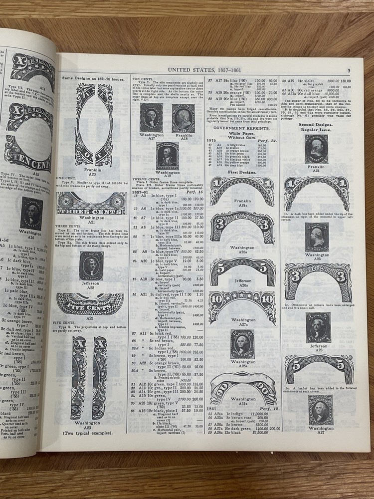 Scott's Standard Postage Stamp Catalogue 1971 Volume 1 Hardcover Book