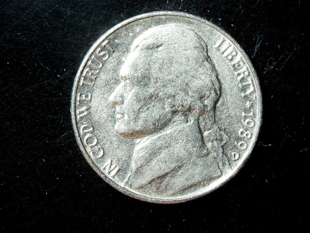 1989-D JEFFERSON NICKEL #7