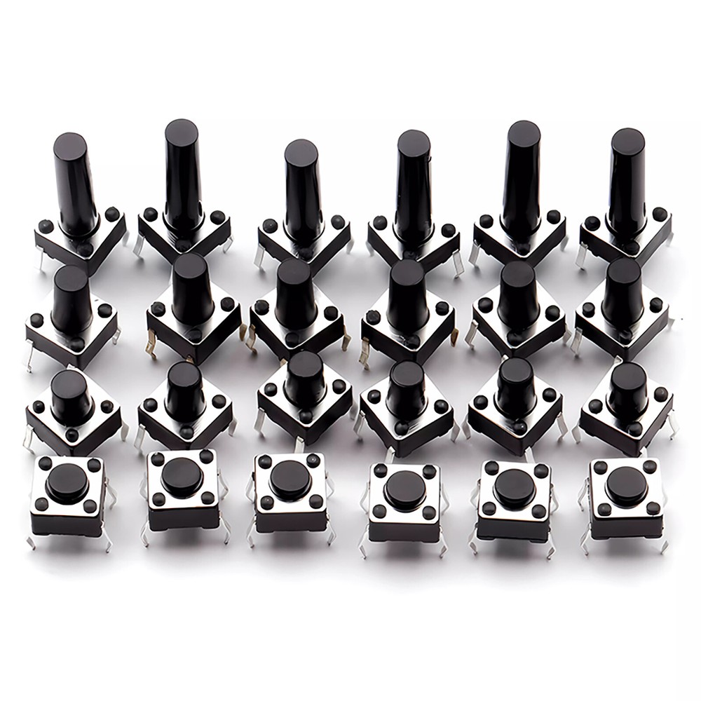 Momentary Tactile Push Button Switch 6*6*(4.3-15mm) Mini Micro Small PCB Mounted