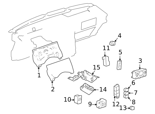 Genuine GM Switch 15784756