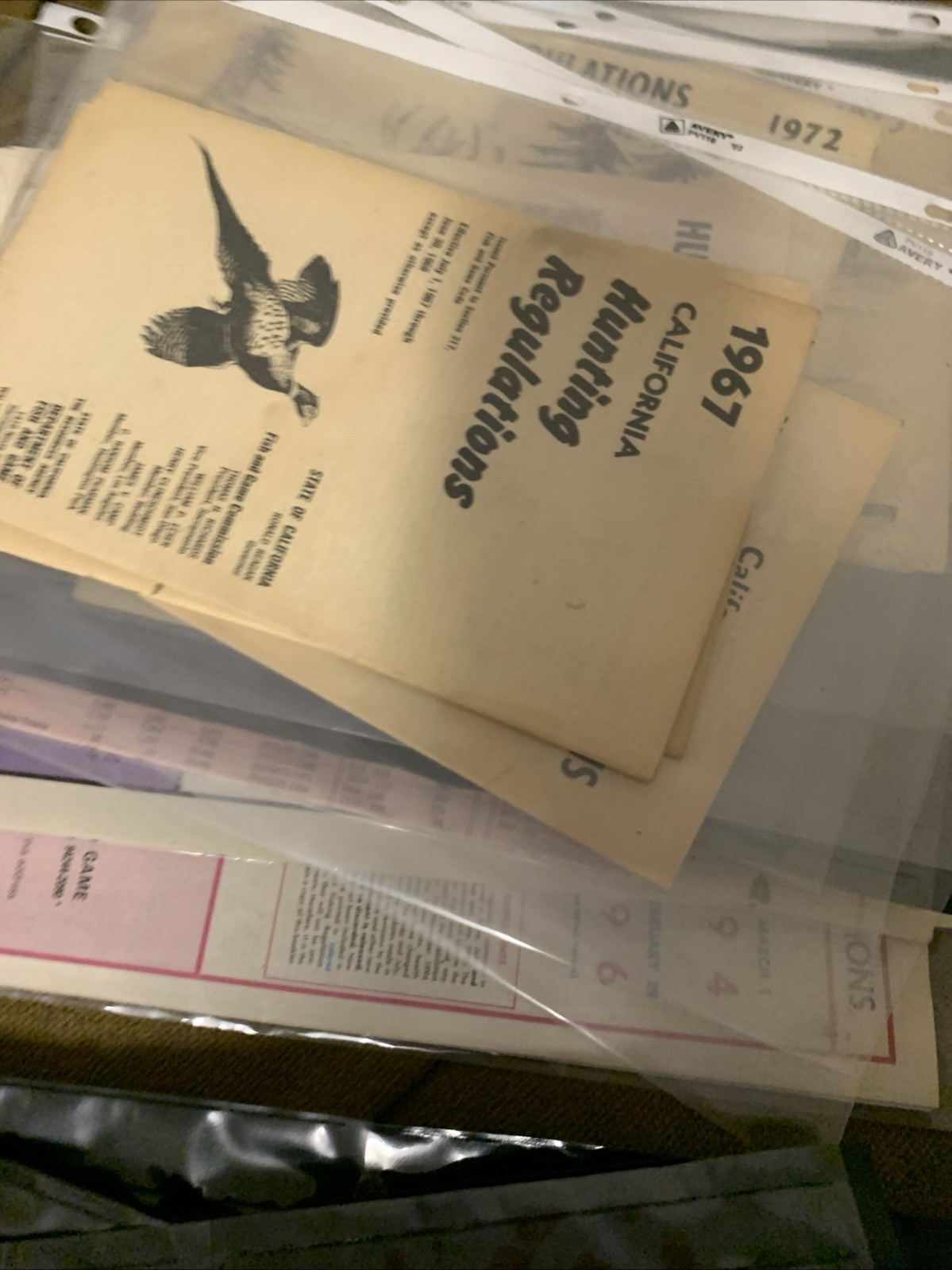 Lot Of 29 California Regulations Pamphlets 1952 1994 Vintage Hunting Fishing