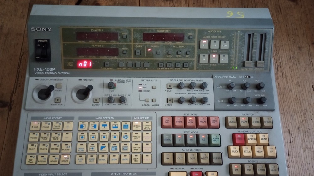 sony fxe-100 video editing system
