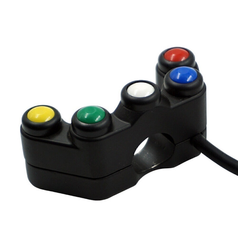 7/8" 22mm Universal Handlebar Switch 5 button Array Switches Plastic Motorcycle