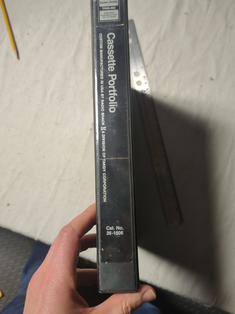TRS-80 Model I Cassette Binder 26-1506