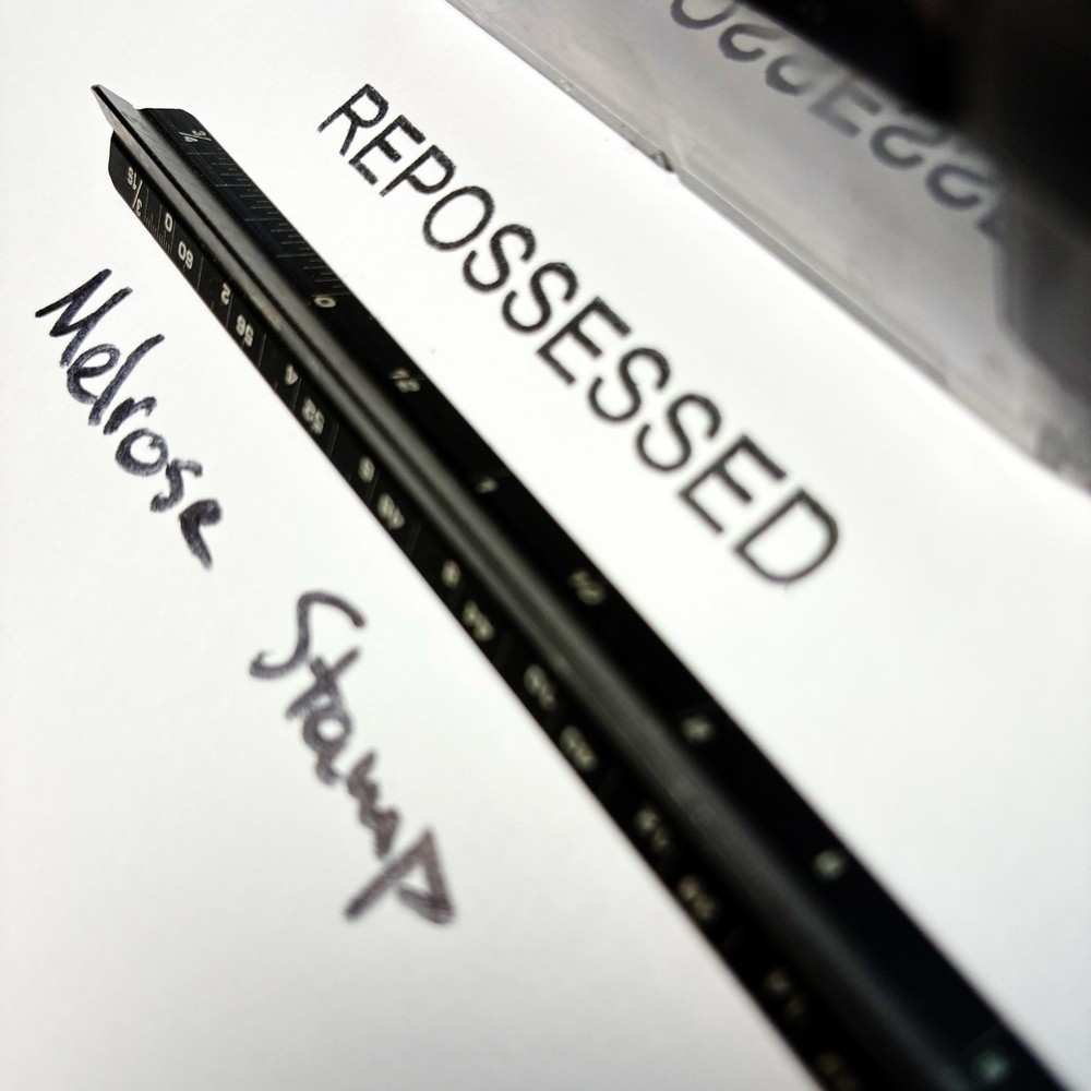 Repossessed Rubber Stamp Black Ink Self Inking Ideal 4913