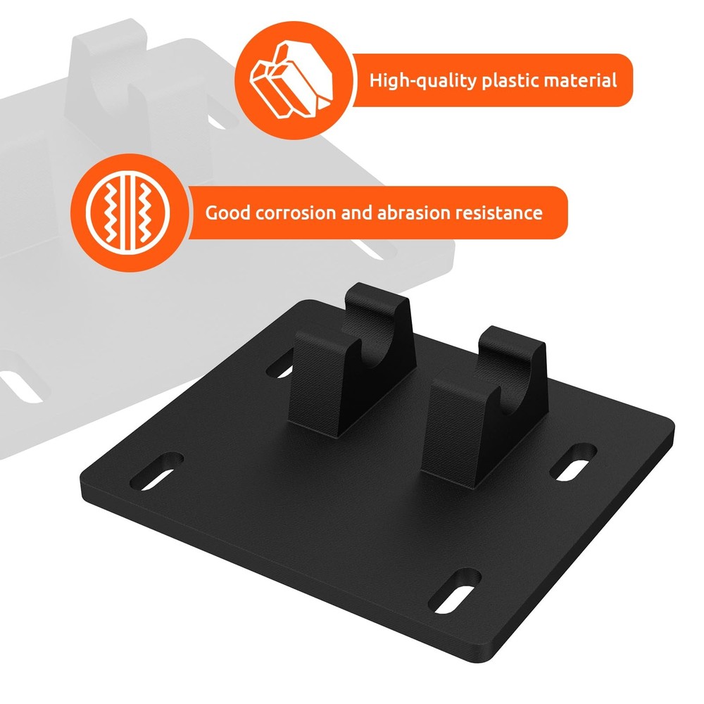 Windshield Base Bracket for Polaris General Glass Windshield Replacement Black