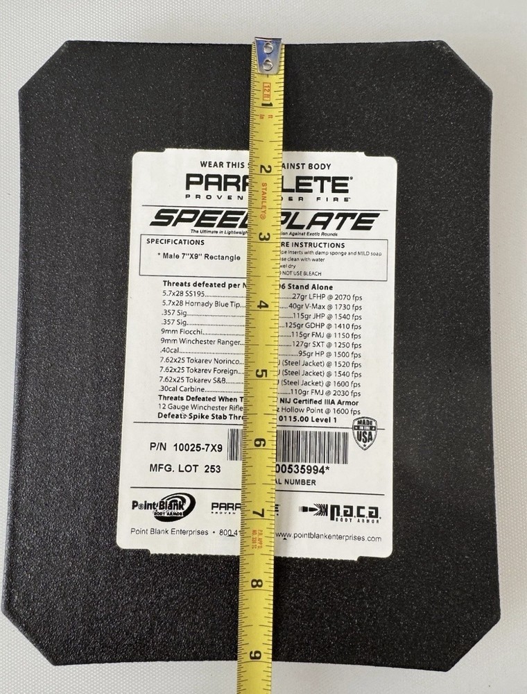 Paraclete SpeedPlate Lightweight 7x9