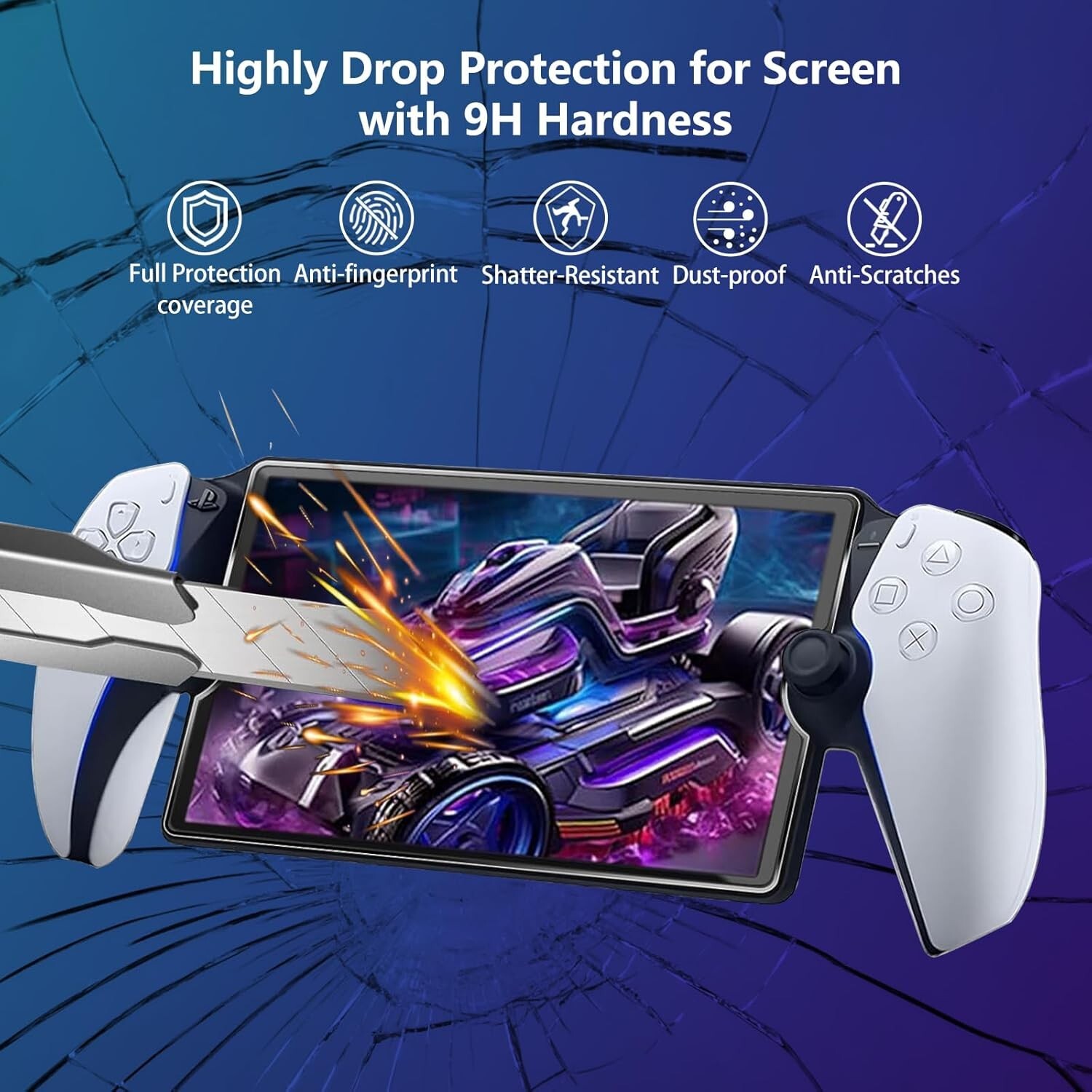 2-Pack PlayStation Portal Remote Player Screen Protector Tempered Glass