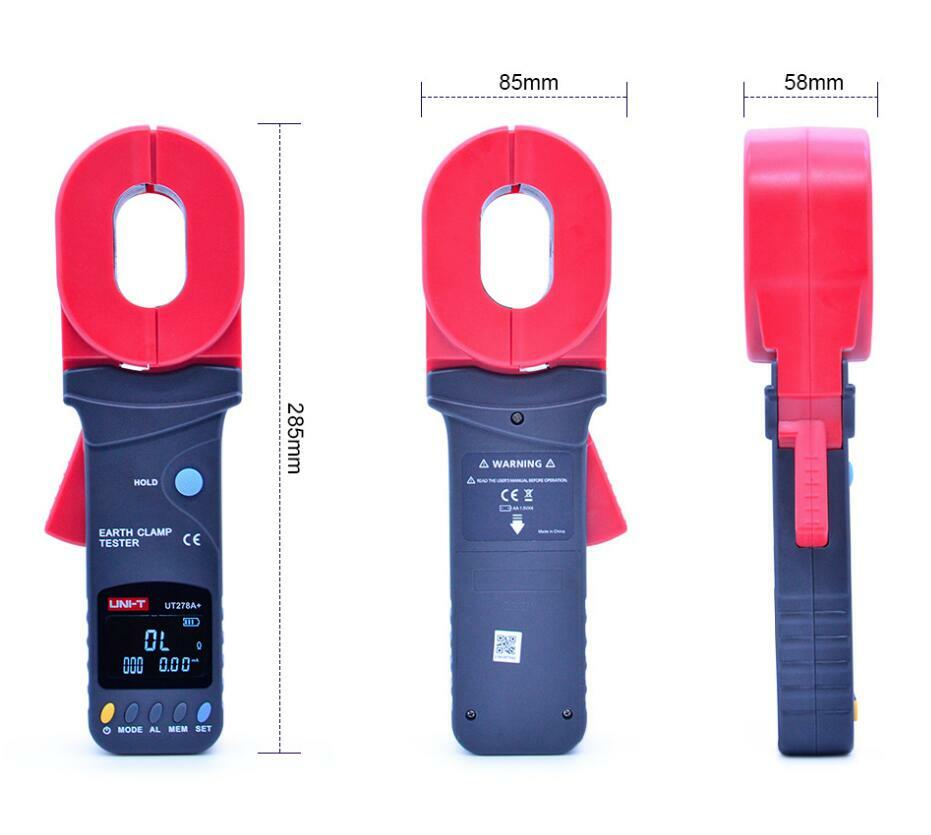 UNI-T UT278A+ Clamp Earth Tester Resistance Data Storage Visual/Audible Alarm✦Kd