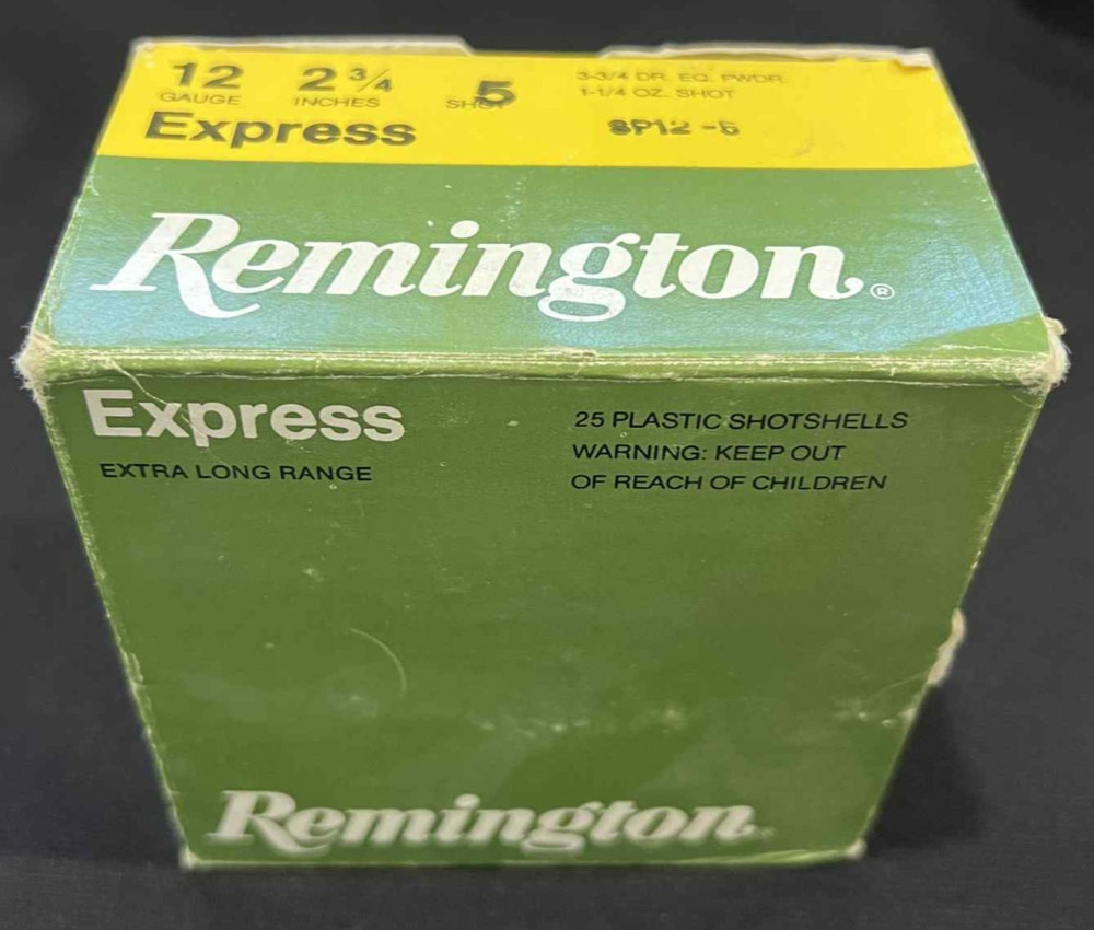 Vintage REMINGTON Express Extra Long Range 12 GA. Shotgun Shells Ammo Empty Box