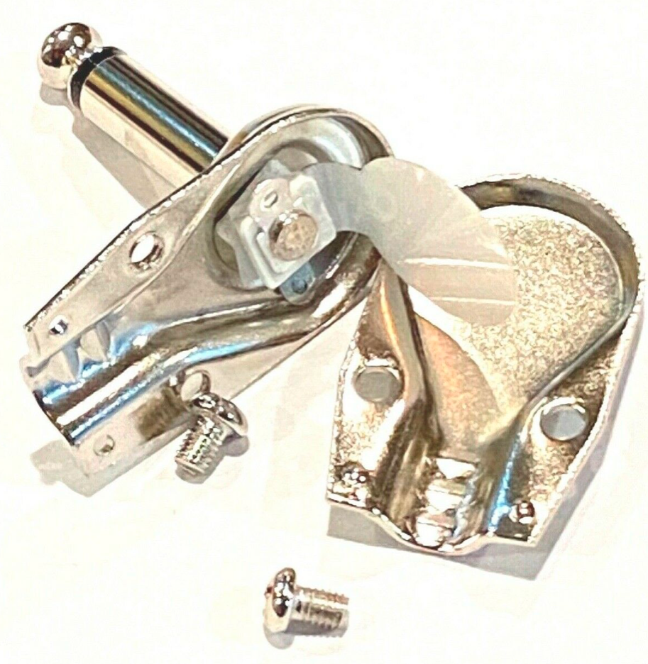 Pancake 1/4" inch 6.3mm right angle 90 degree mono male jack plugs (10) Pack