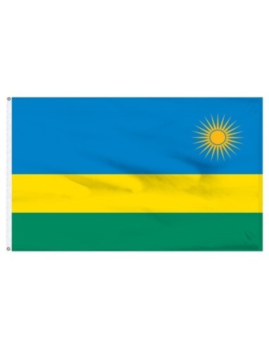 Rwanda 3' x 5' Indoor Polyester Flag