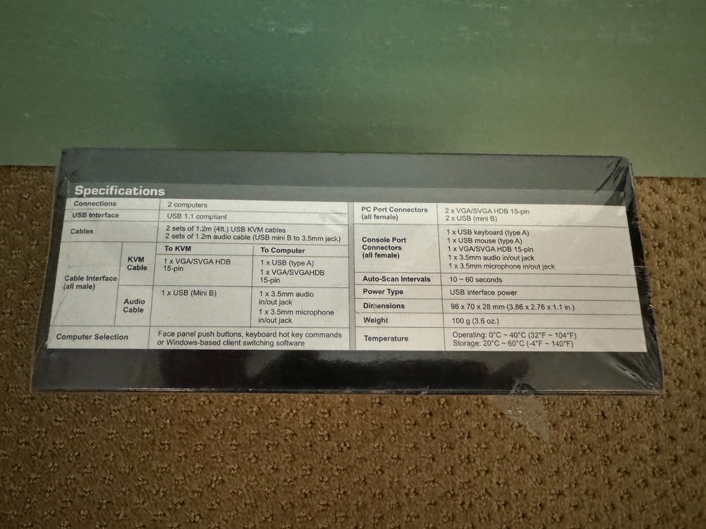 TRENDnet TK (TK209K) 2-Ports External KVM / audio switch