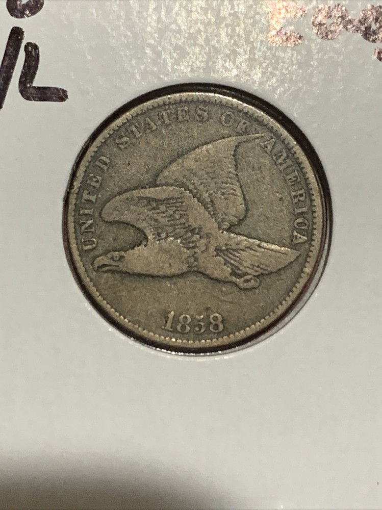 1858 Flying Eagle Cent Small Letters -VF *Sharp Coin*