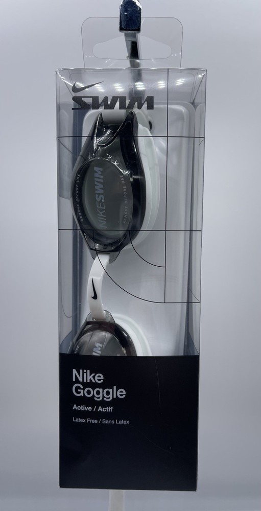 NIKE SWIM Googles - White & Black
