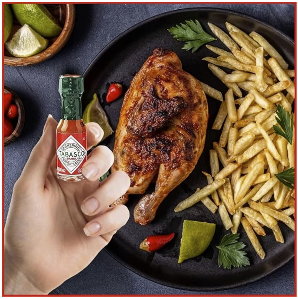 10 Tabasco Sauce Mini Bottle 1/8oz in Gift Tin Best Gift for Spicy Lovers NEW