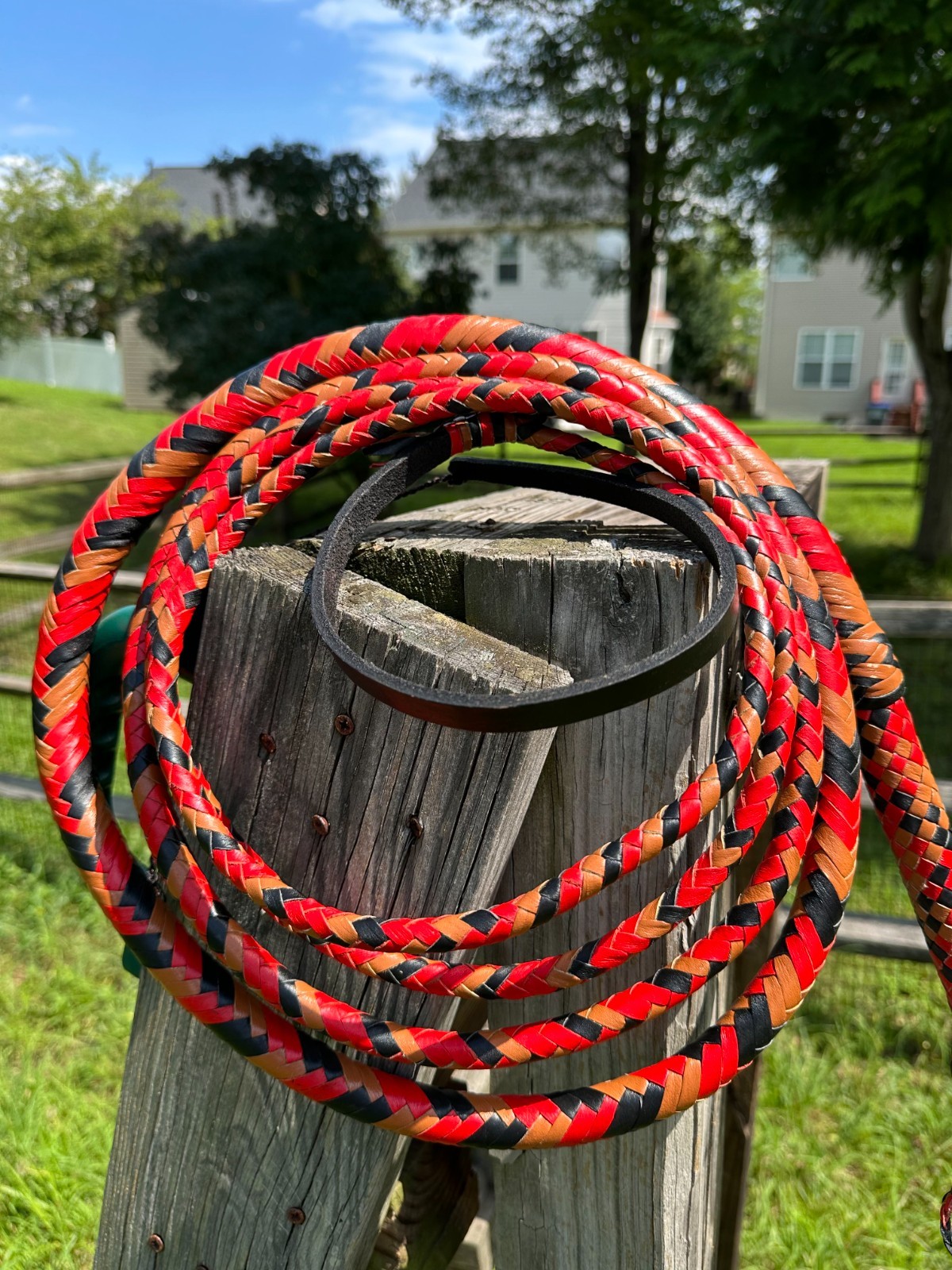 Genuine Kangaroo Hide Leather Bullwhip 08 - 14ft Hand Braided Indiana Jones Whip