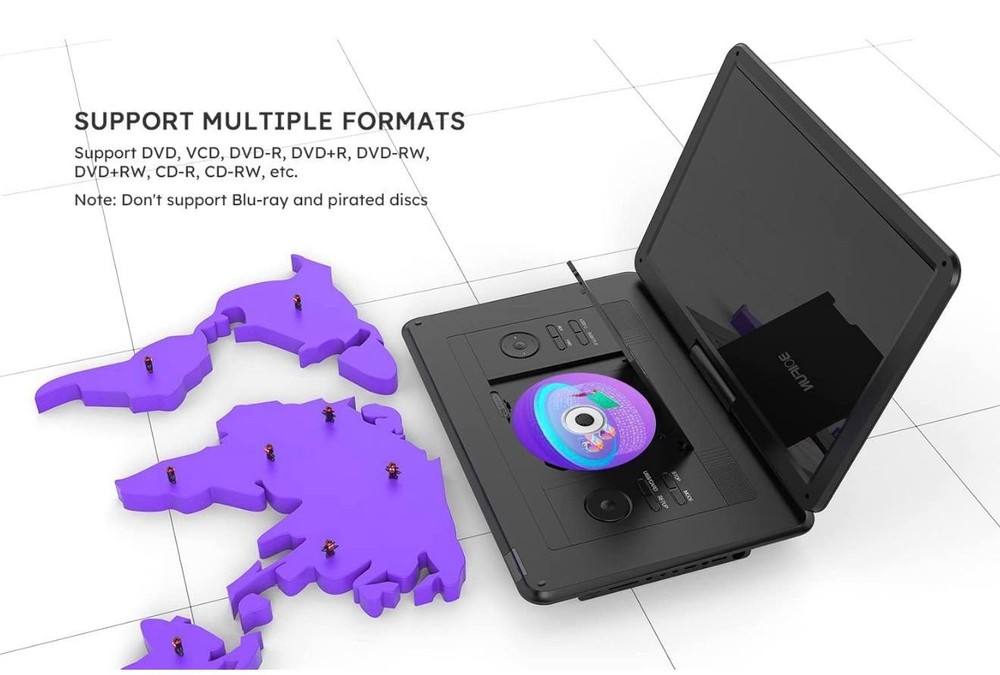 Portable DVD Player with 15.6" Large HD Screen