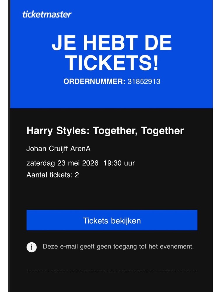 harry styles tickets 2026 2x tickets