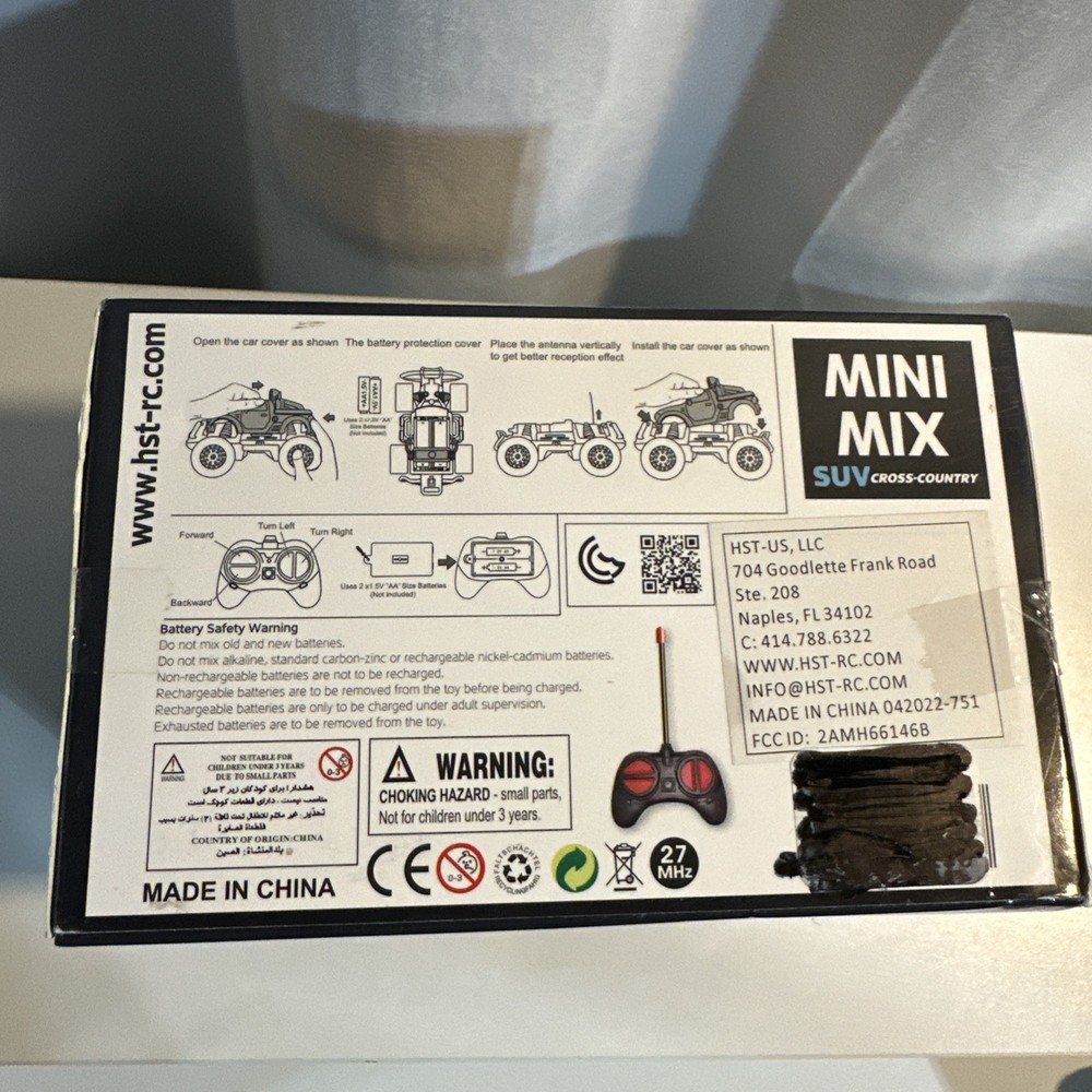 Mini Mix Beginner RC Truck 1:43 Scale - Red