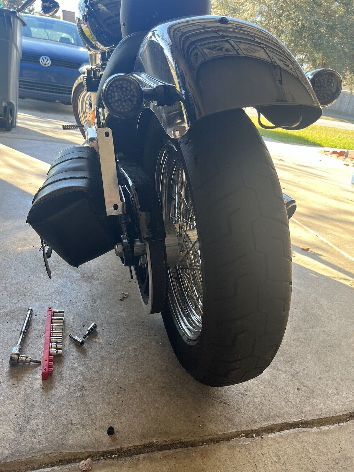 Side License Plate Relocation Bracket for HARLEY-DAVIDSON SOFTAIL & SPRINGER New