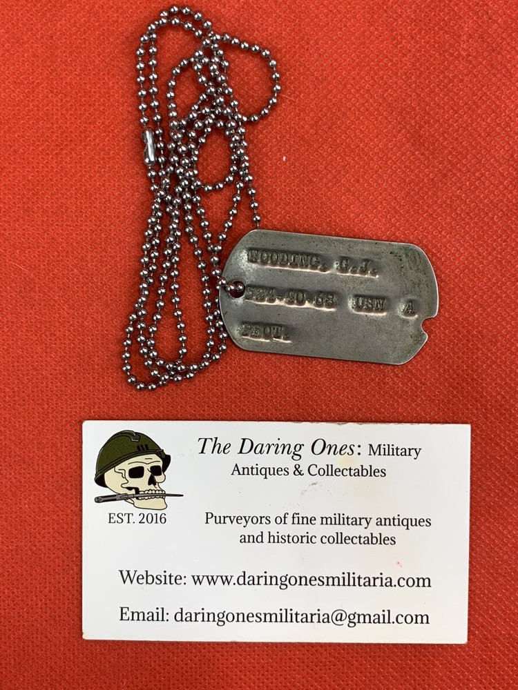 Original WW2 US Navy Sailor’s Dog Tag