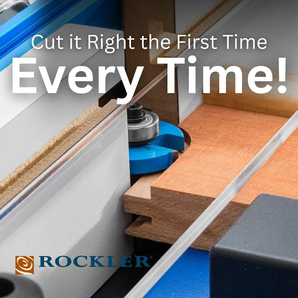 Router Table Rail Coping Sled - Easy Adjustments & Firm Grip for Precision Work
