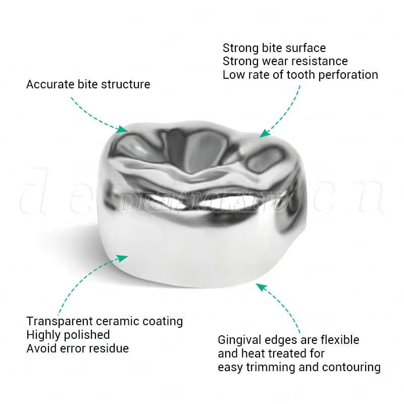 48 ASSORTED PRIMARY MOLAR STAINLESS STEEL CROWNS - COMPLETE KIT