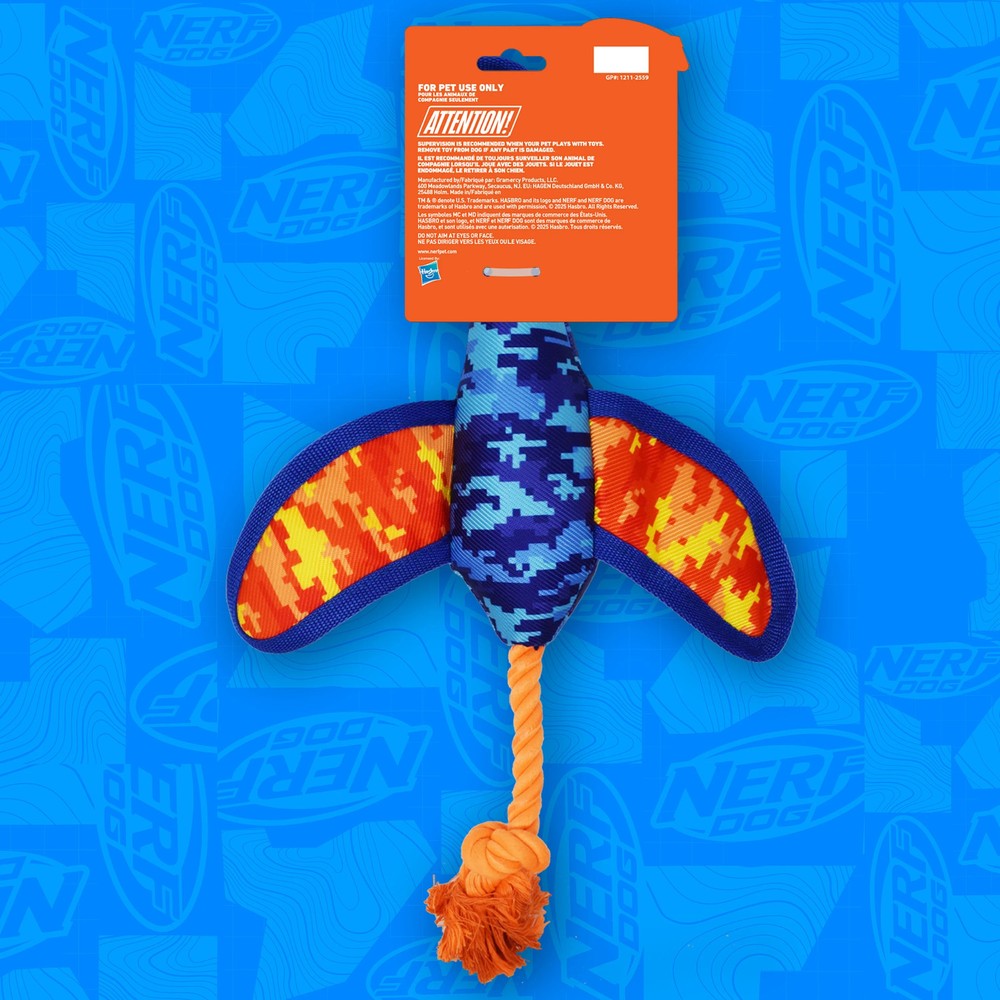Nylon Digital Camo Crinkle Wing Duck Toy