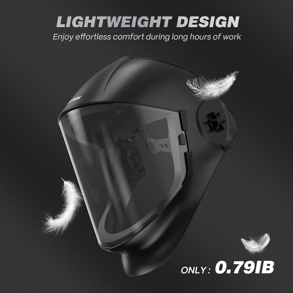 Panoramic Full Face Shield, Full Face Impact Resistant Mask with Polycarbonate V