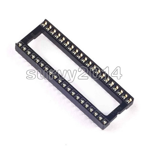100PCS 40 pin DIP IC Socket Adaptor Solder Type Socket Pitch Dual Wipe Contact