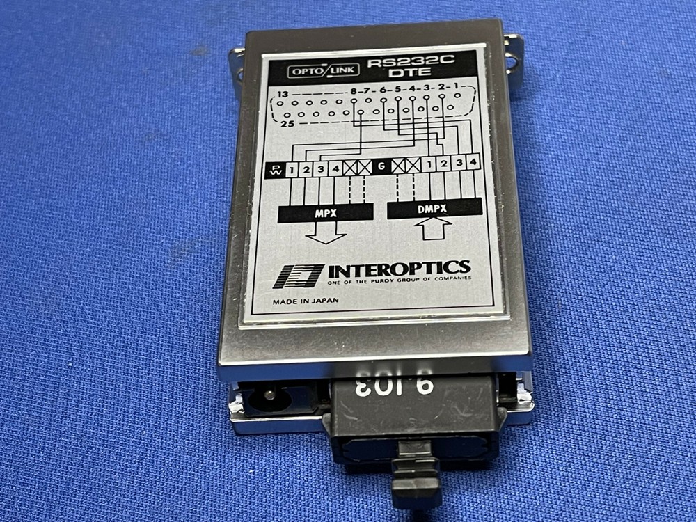 INTEROPTICS OPTO/LINK RS232C DTE ADAPTER NEW LAST ONES