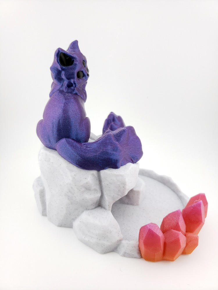 Arcadia Cat Dice Tower - Magical Kitty - 3D Printed for Tabletop Gaming