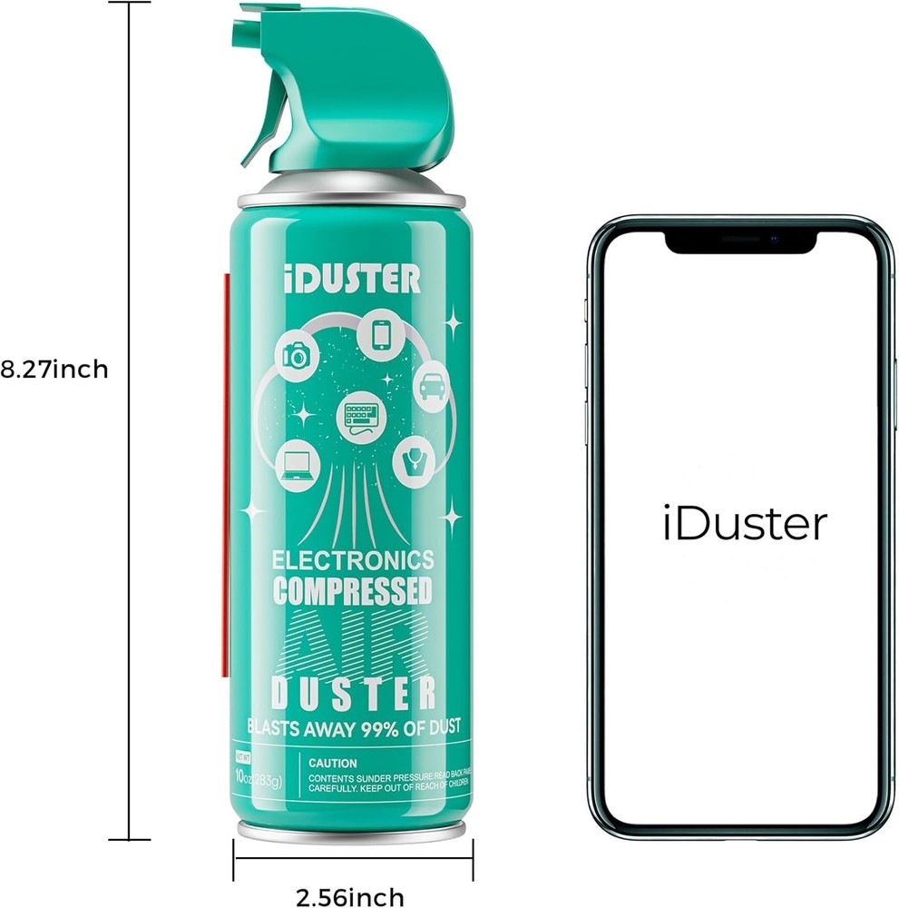 10 oz Disposable Compressed Duster - Ozone-Friendly Keyboard and Computer Cle...