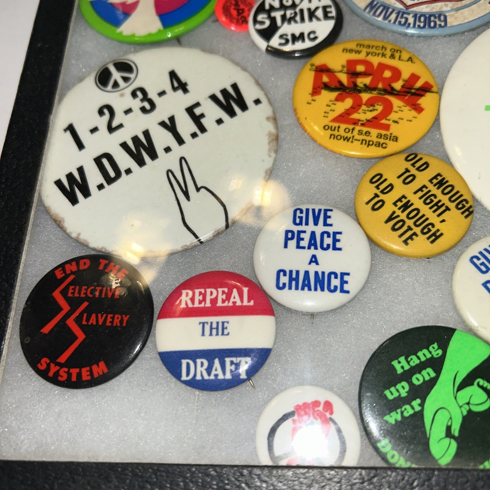 31 Vietnam Anti War Protest Pins Give Peace A Chance Repeal The Draft Ban Bomb