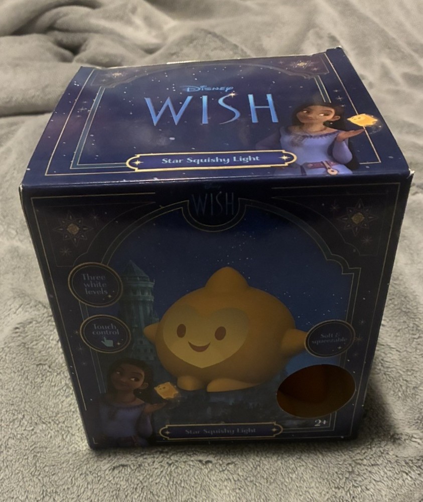 Disney Wish Star Dimmable Squishy Light NEW in Box