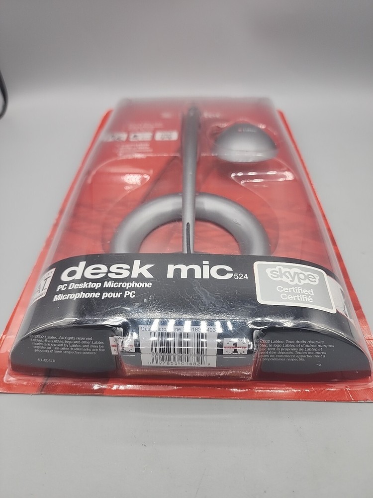 Labtec Mic 524 Microphone PC MAC Desktop Computer Unidirectional 980182-0403