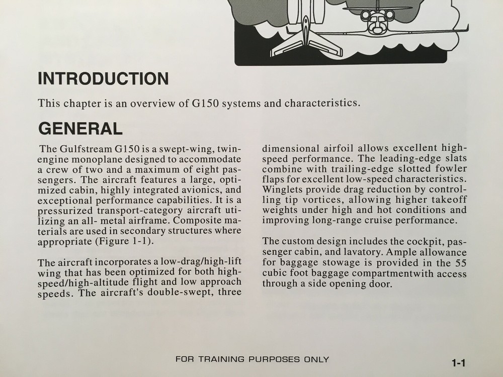 Gulfstream G150 Pilot Training Manual, Vol. 2 Aircraft Systems