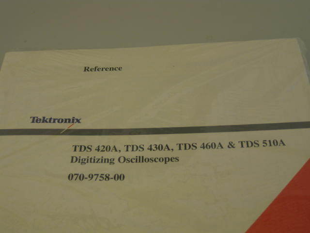 Tektronix TDS Family Digitizing Oscilloscopes Programmer Manual 070-8709-07