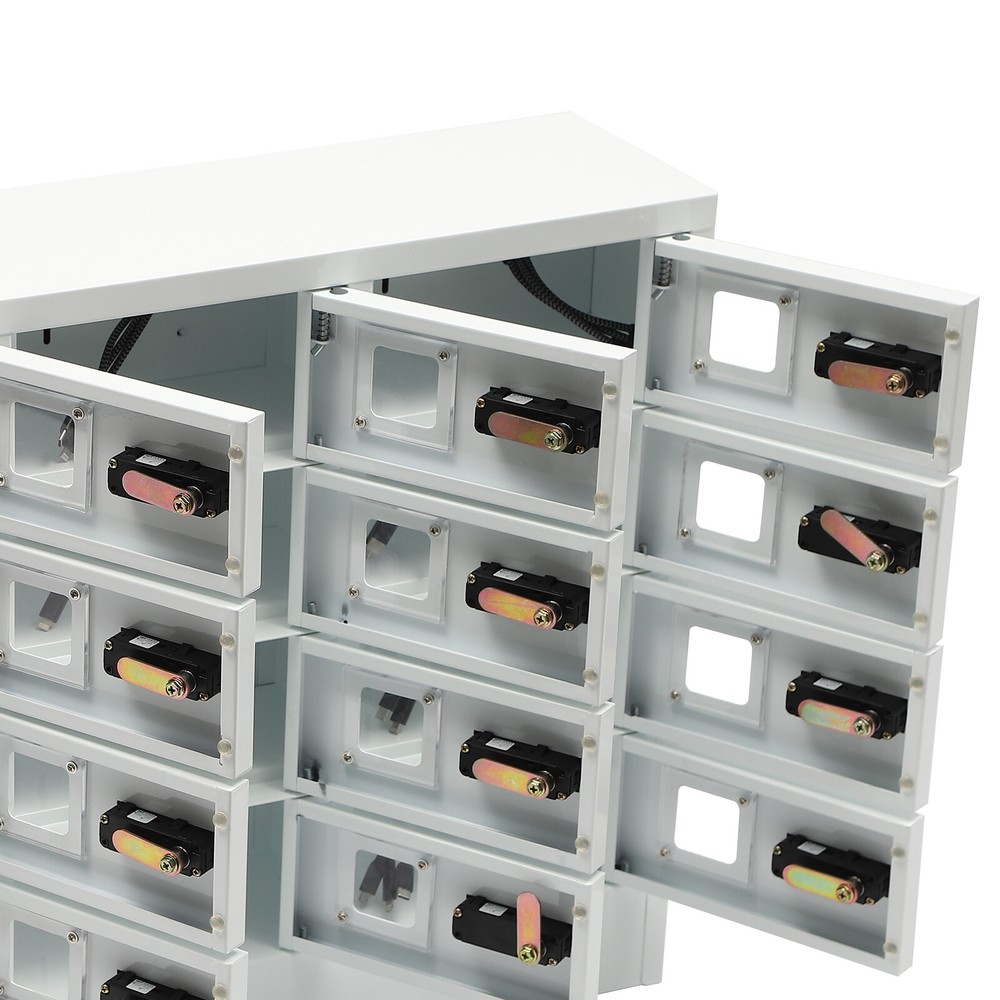 12 Cabinets Cellphone Locker Charging Station Combination Lock For iPad Storage