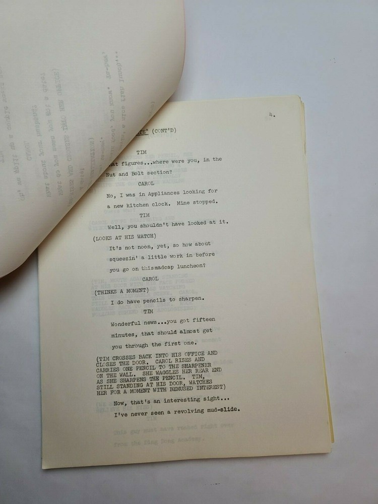 THE CAROL BURNETT SHOW / 1978 TV Script, starring Harvey Korman & Tim Conway