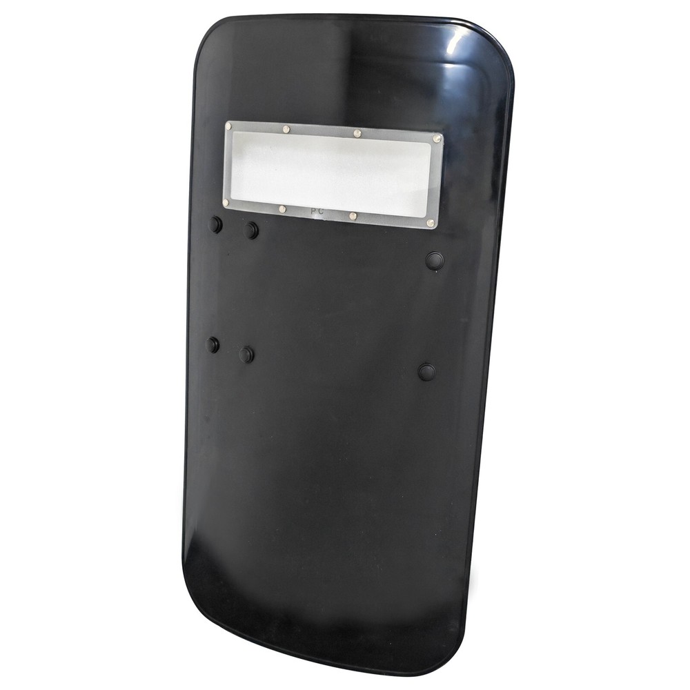 PC Black Anti-riot Shield Security Protection Self Guard Hand-Held Rectangle